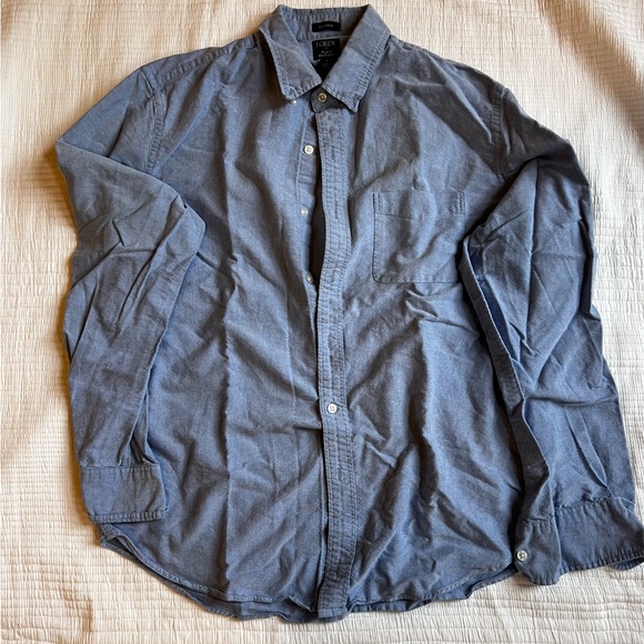 J Crew light blue flex long-sleeve button-up oxford - Picture 2 of 5